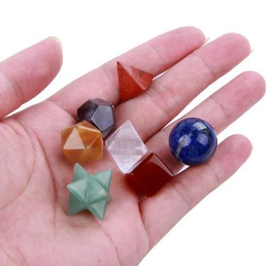 7 Chakra Platonic Solids Sacred Geometry Set-Your Soul Place